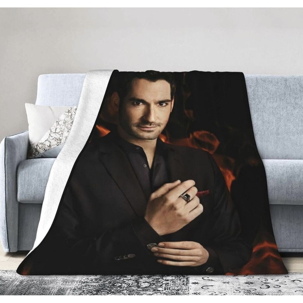 Lucifer Blanket Ultra Soft Flannel Throw Blanket 80x60 Queen Size Bed